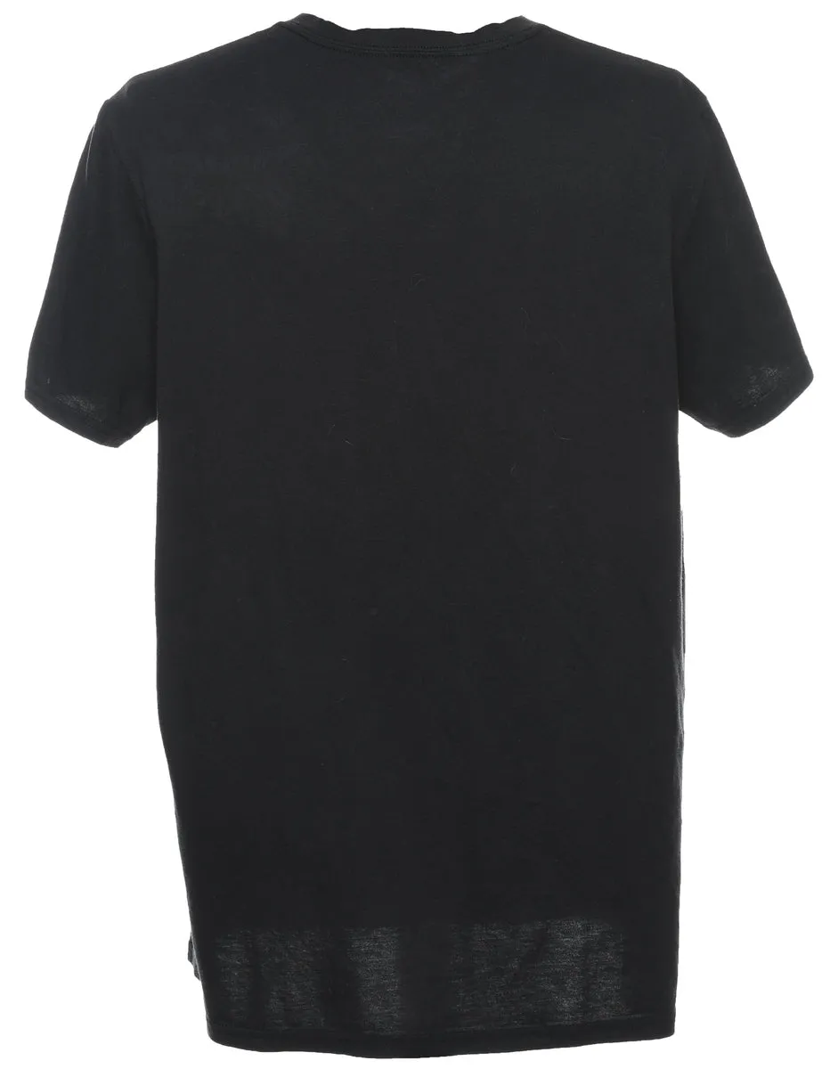 Adidas Black & White Printed T-shirt - XL