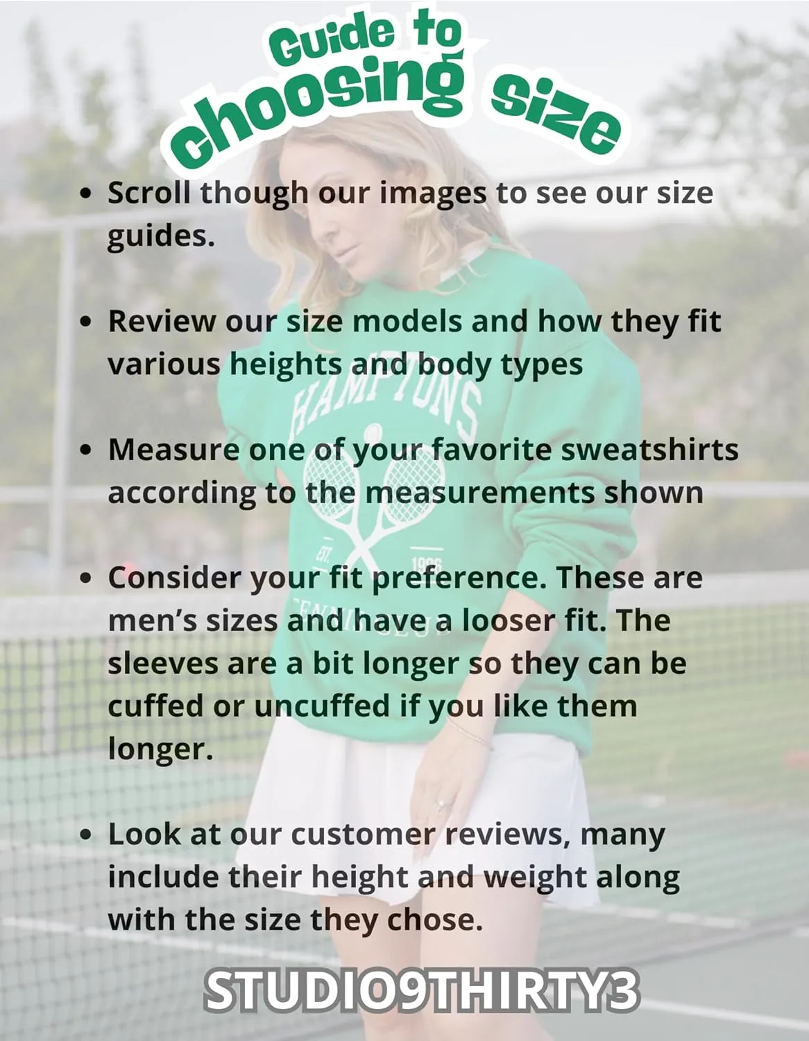 Adult Hamptons Men's Tennis Club Relaxed Sweatshirt, Vintage Lightweight Tennis Apparel