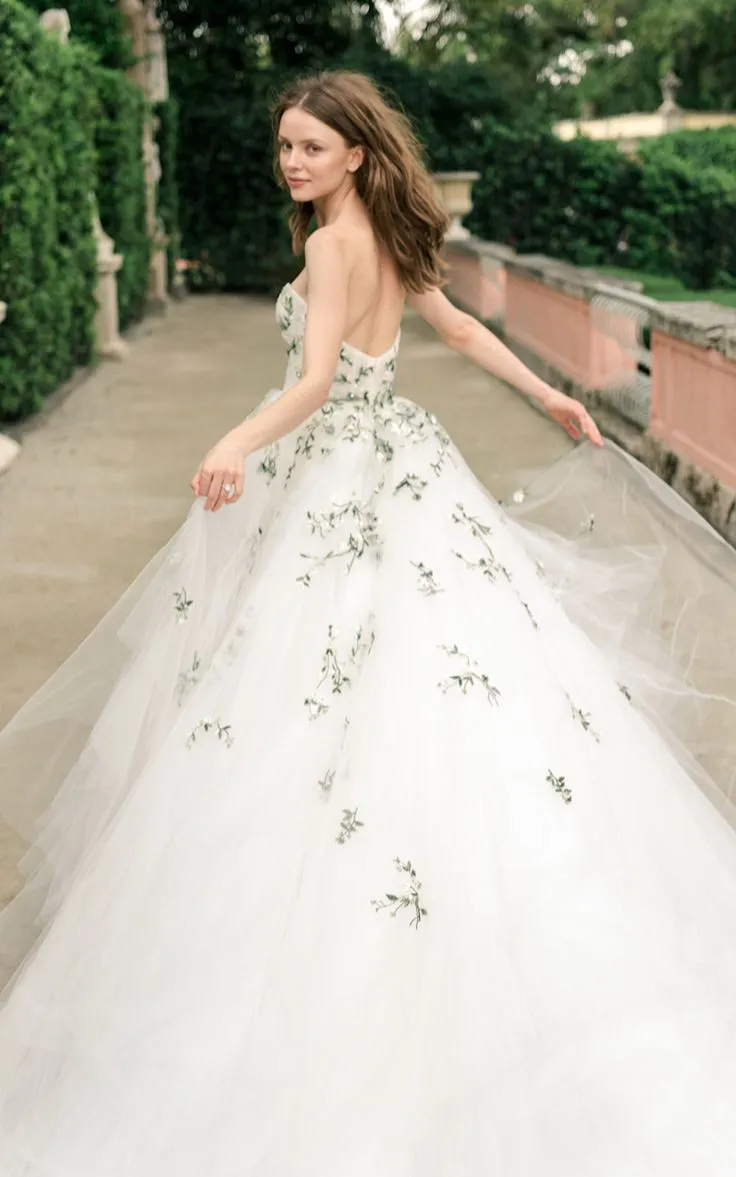 Ball Gown Colorful Wedding Dress