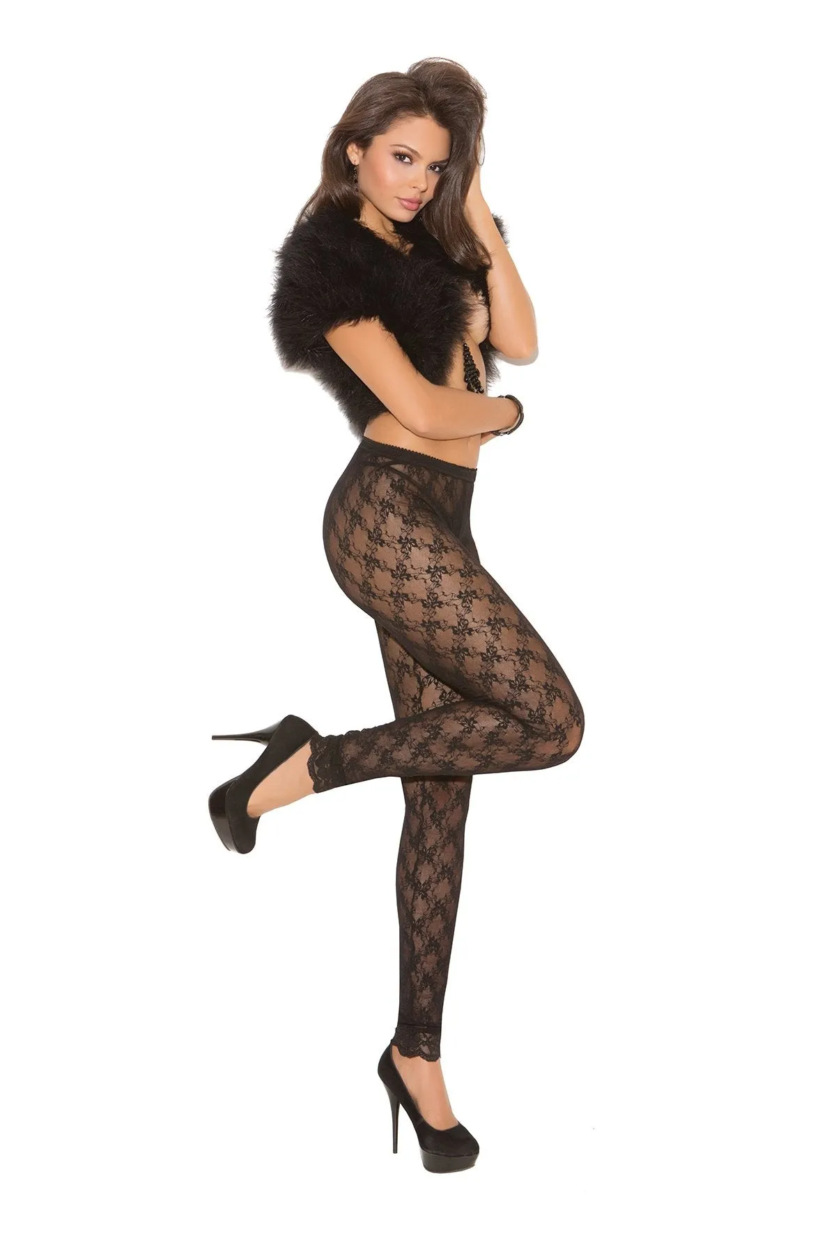 Black Lace Leggings 1764
