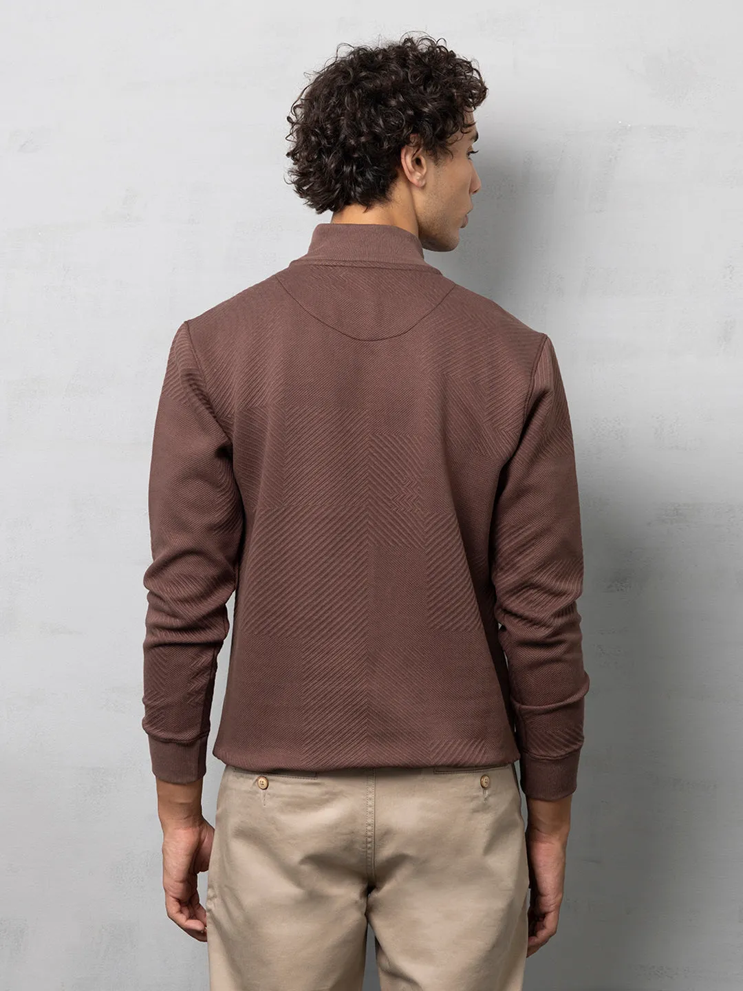 Brown Zipper sweatshirt