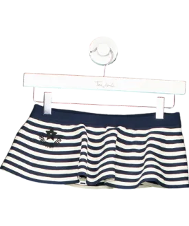 Christian Dior Blue Stripe Bandeau Top UK M
