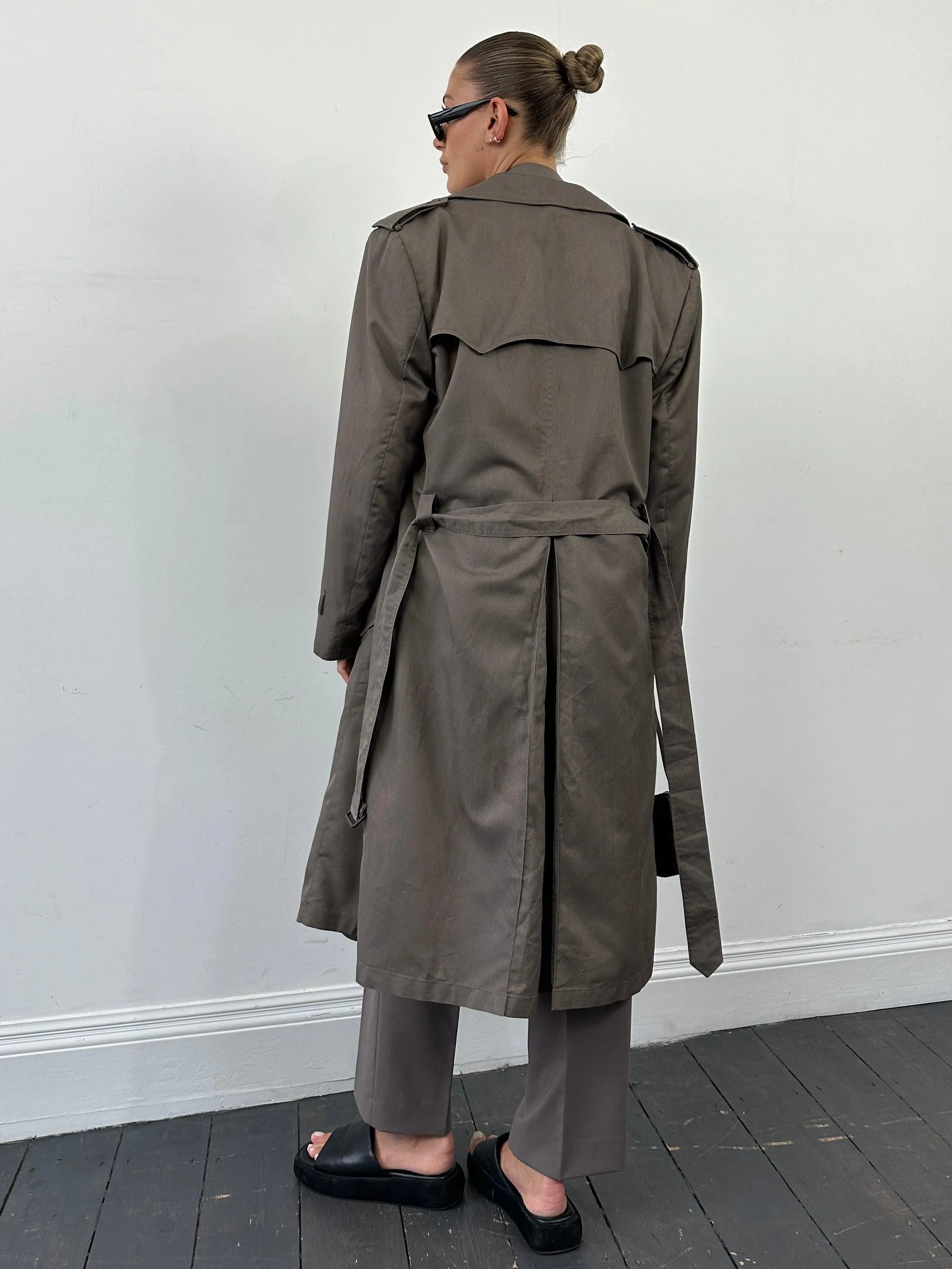 Christian Dior Monsieur Double Breasted Belted Trench Coat - XL