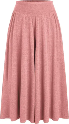 CIDER Womens Plus Size Wide Leg Pants Palazzo Flowy Loose Fit Casual Lounge Pants with Pockets