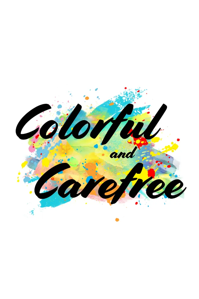 Colorful & Carefree Printed Holi T-shirt for women