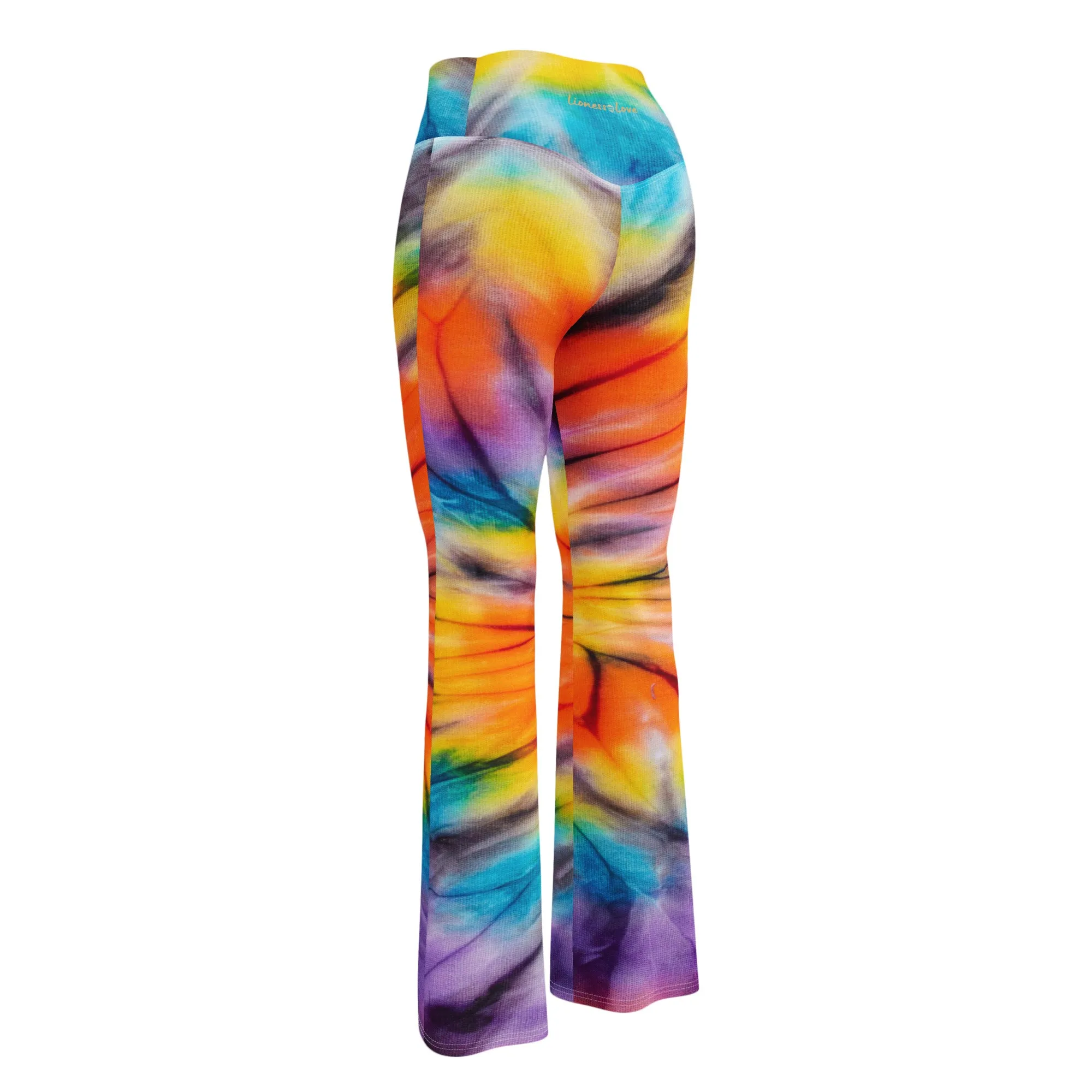 Colorful Tie-Dye Flare leggings, lioness-love