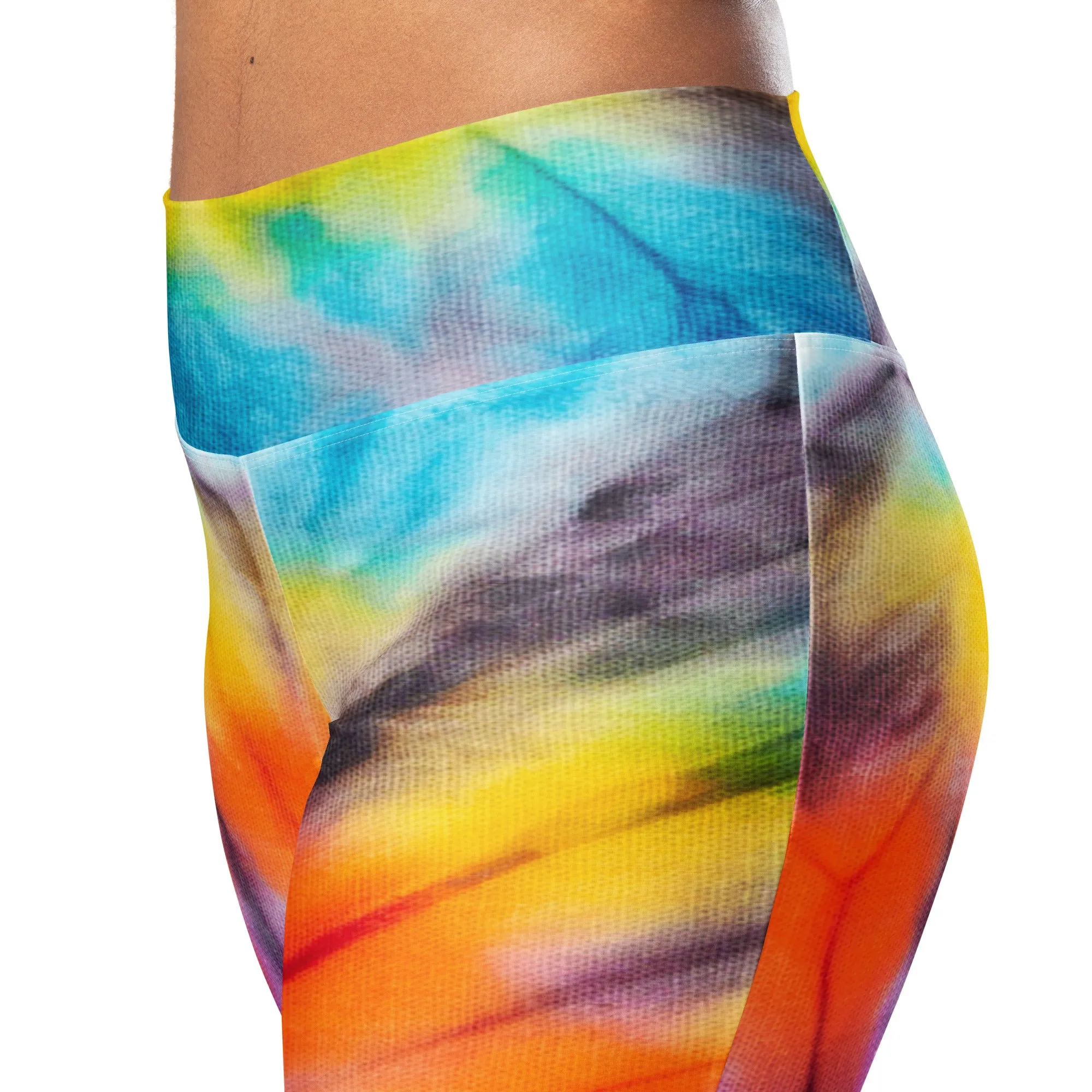 Colorful Tie-Dye Flare leggings, lioness-love