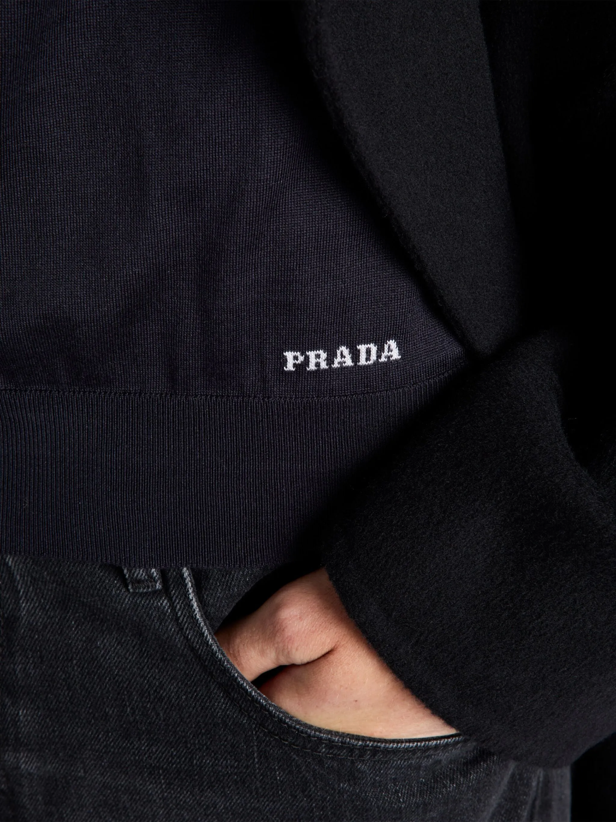 crew-neck silk jumper