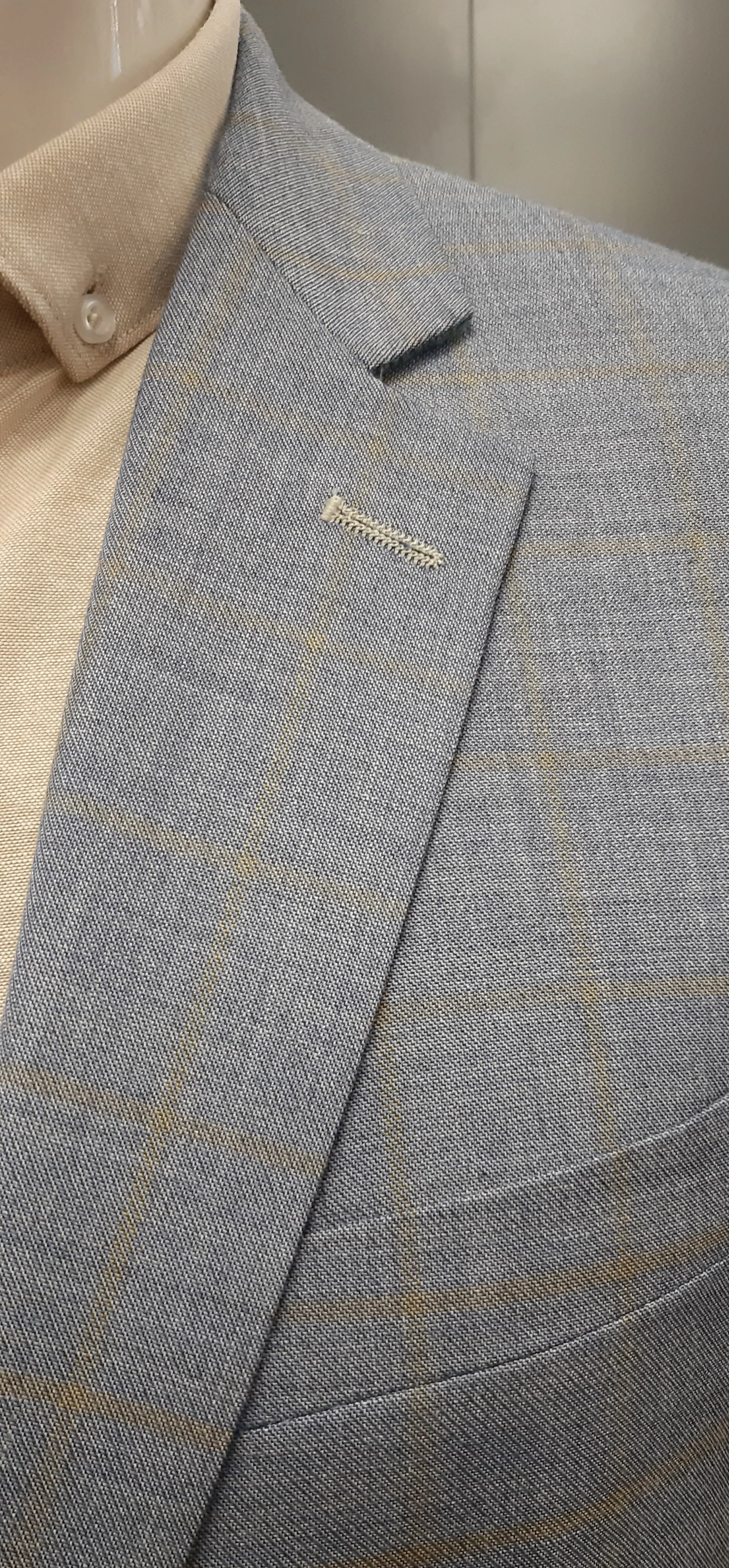Daniel Grahame Calais Checked Jacket - Blue