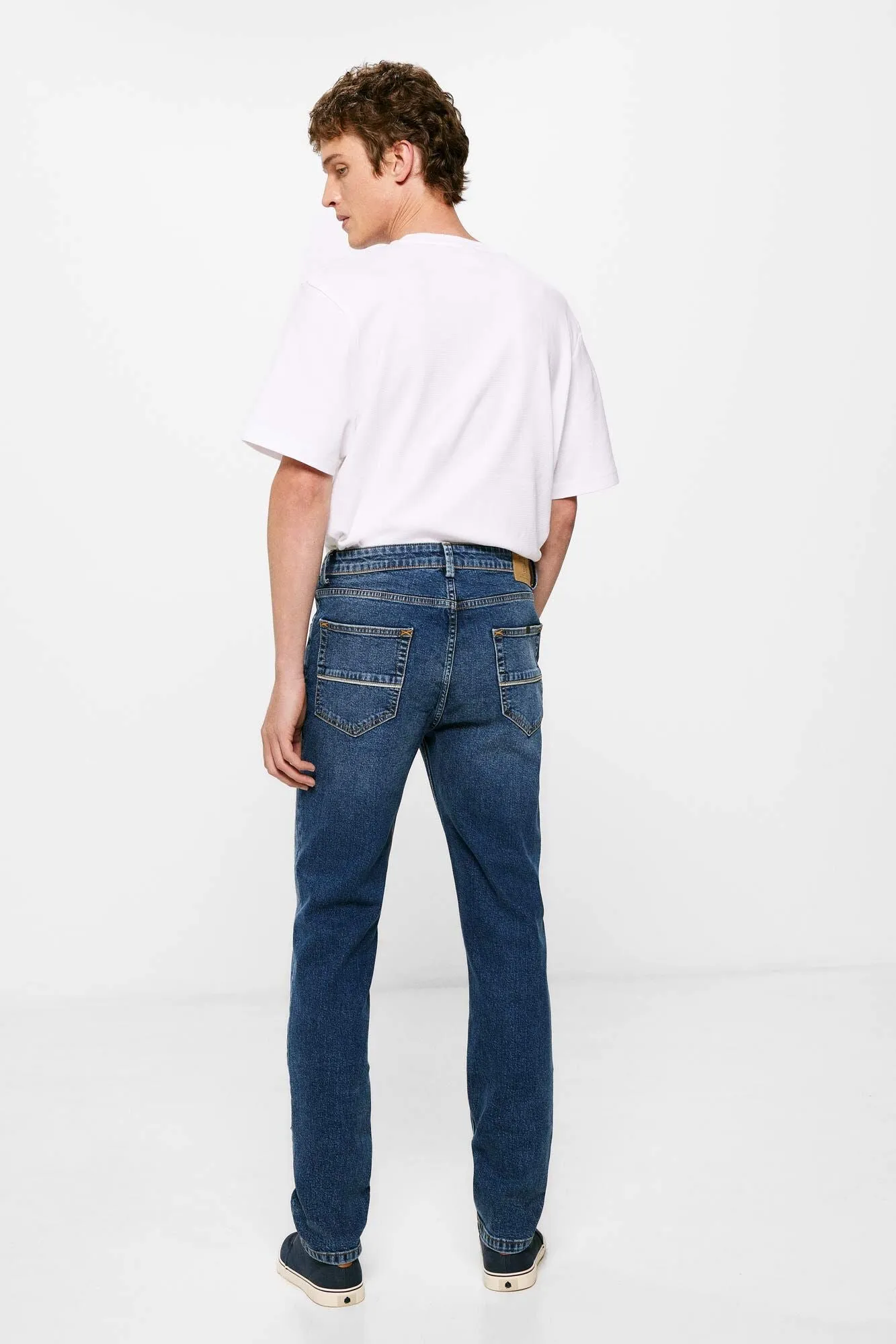 Dark wash slim fit jeans