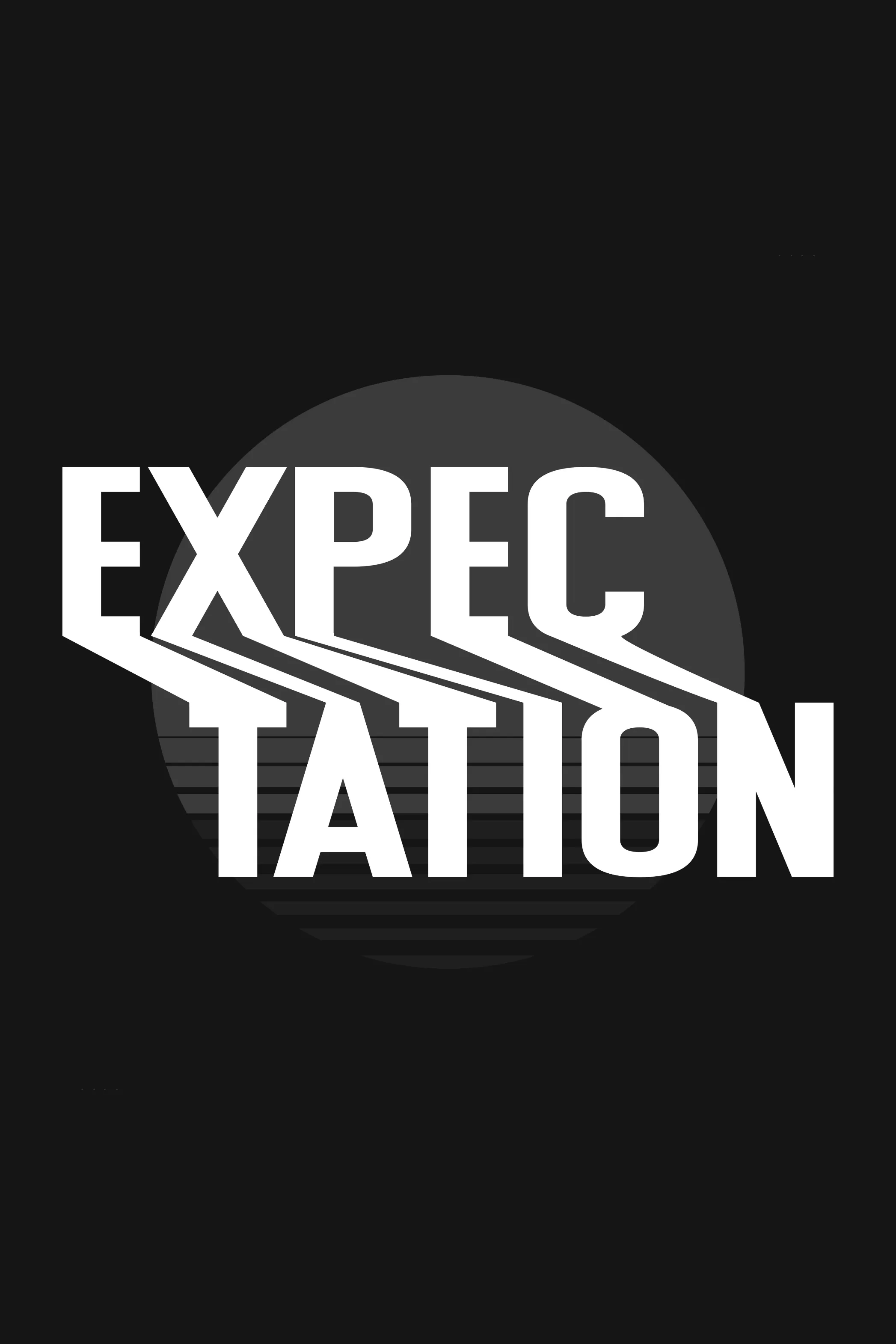 Expectation Typography Design Printed T-shirt for men