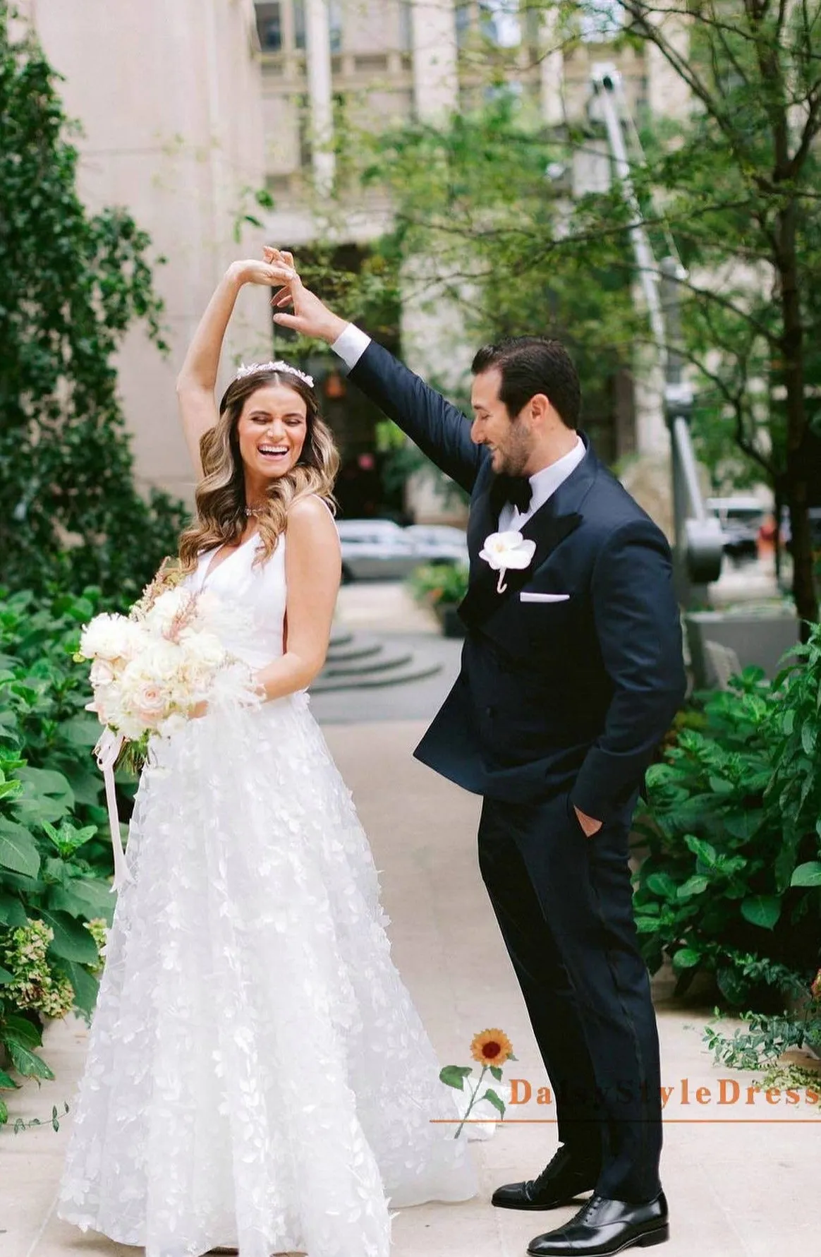 Fashion Floral Skirt Wedding Dress