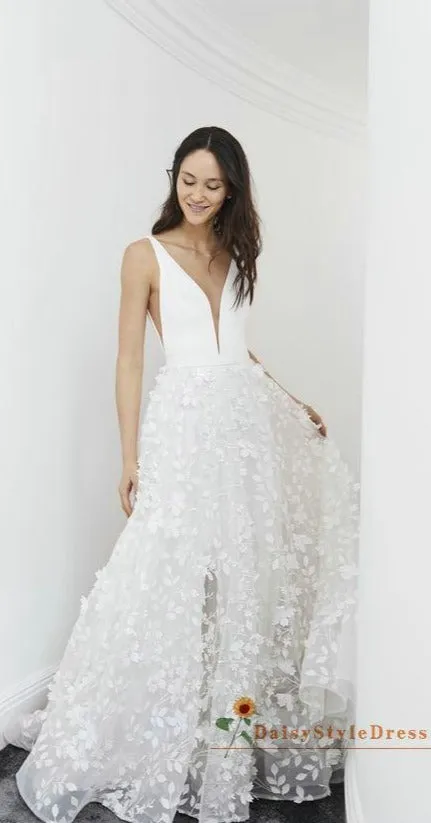 Fashion Floral Skirt Wedding Dress