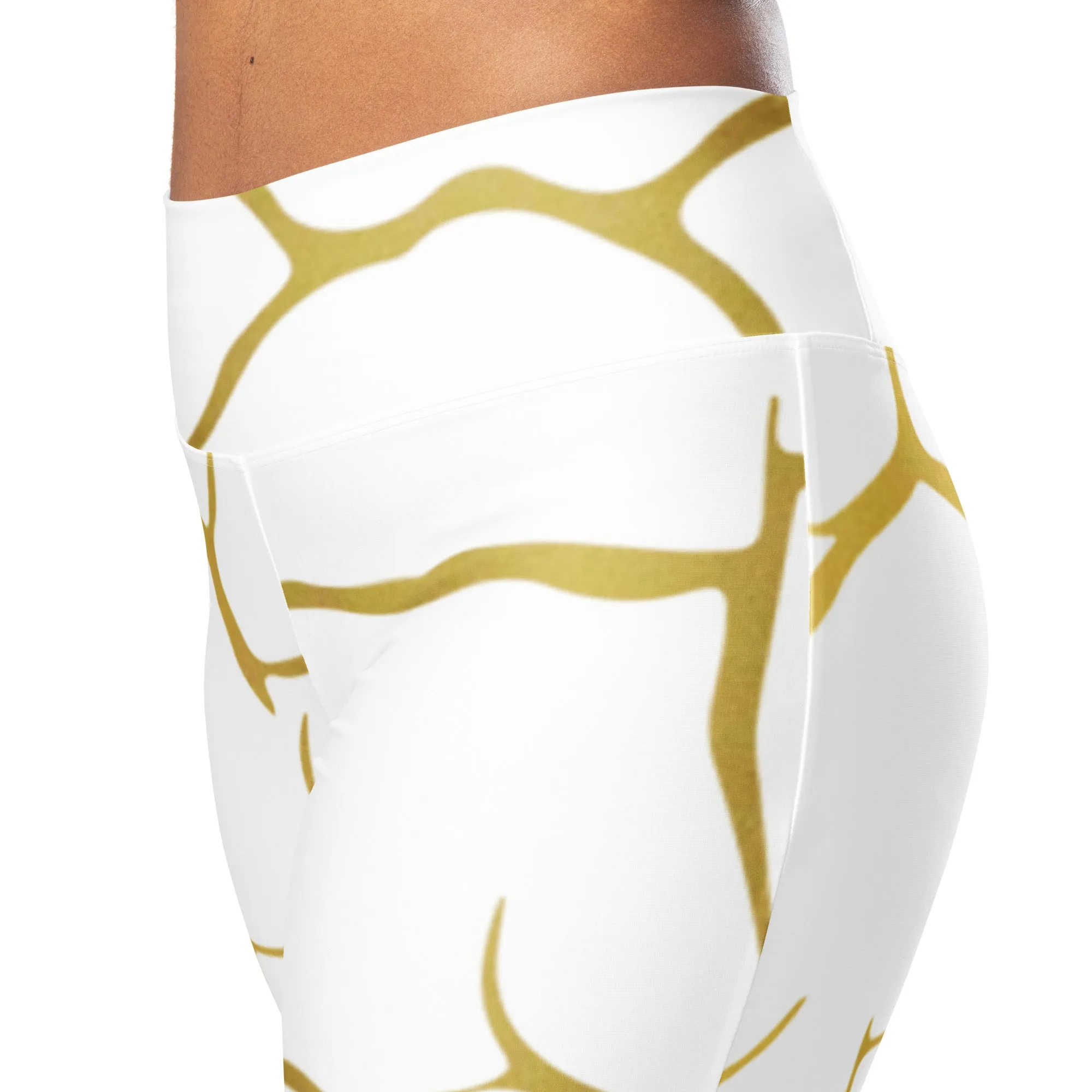 Flare Gold Print Leggings, lioness-love