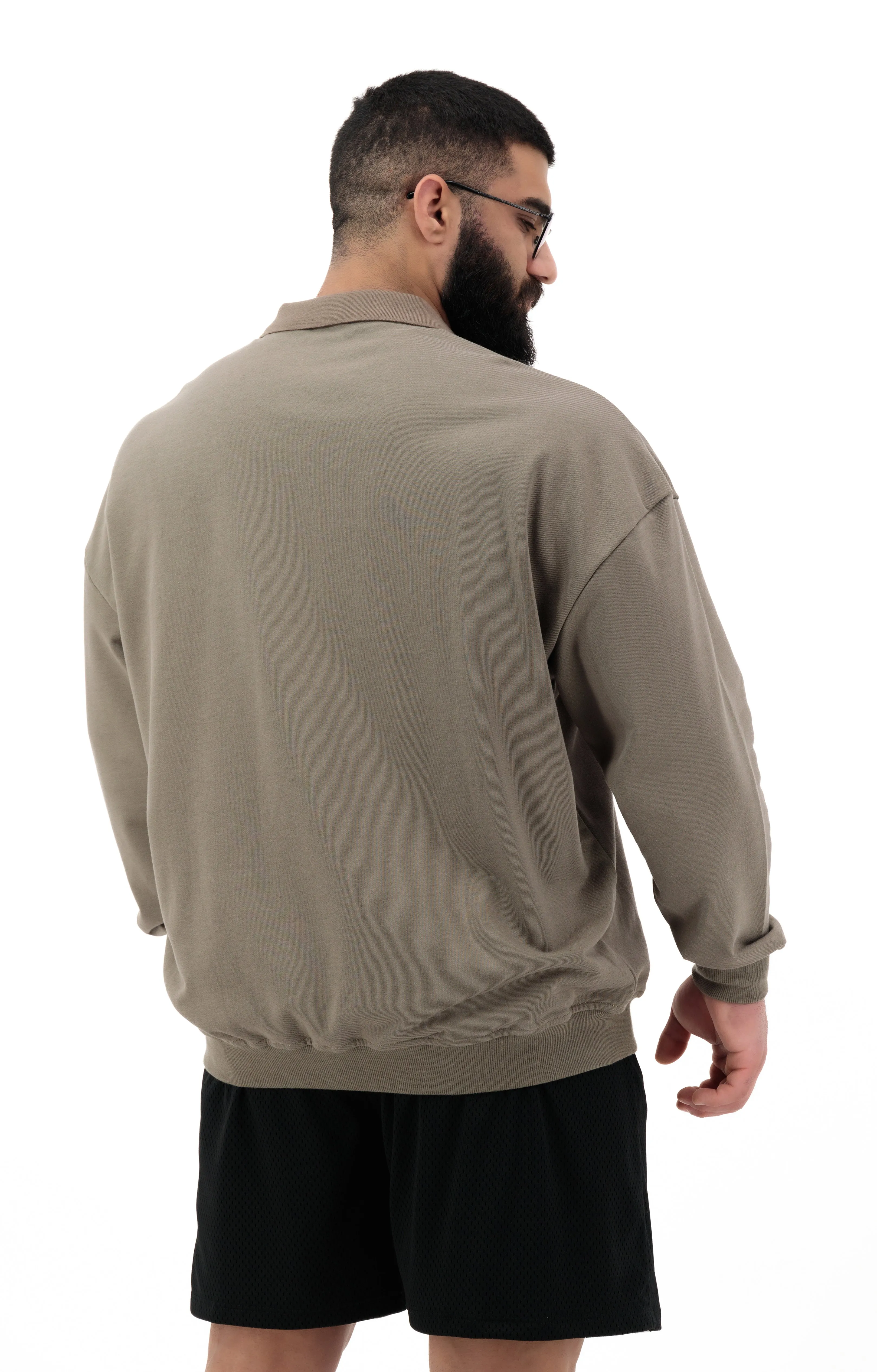 HALF ZIPPER OVERSIZED SWEATSHIRT