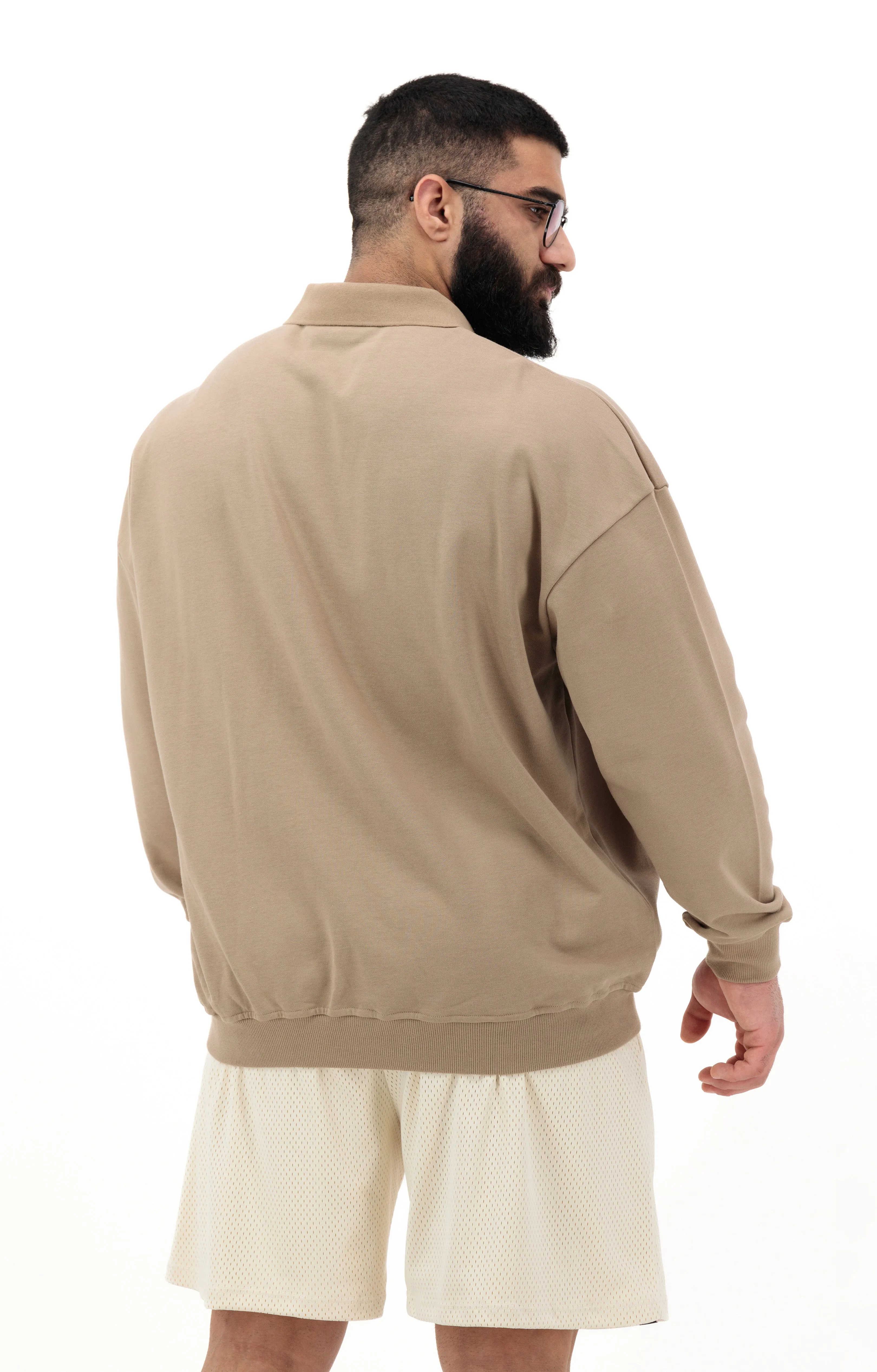 HALF ZIPPER OVERSIZED SWEATSHIRT