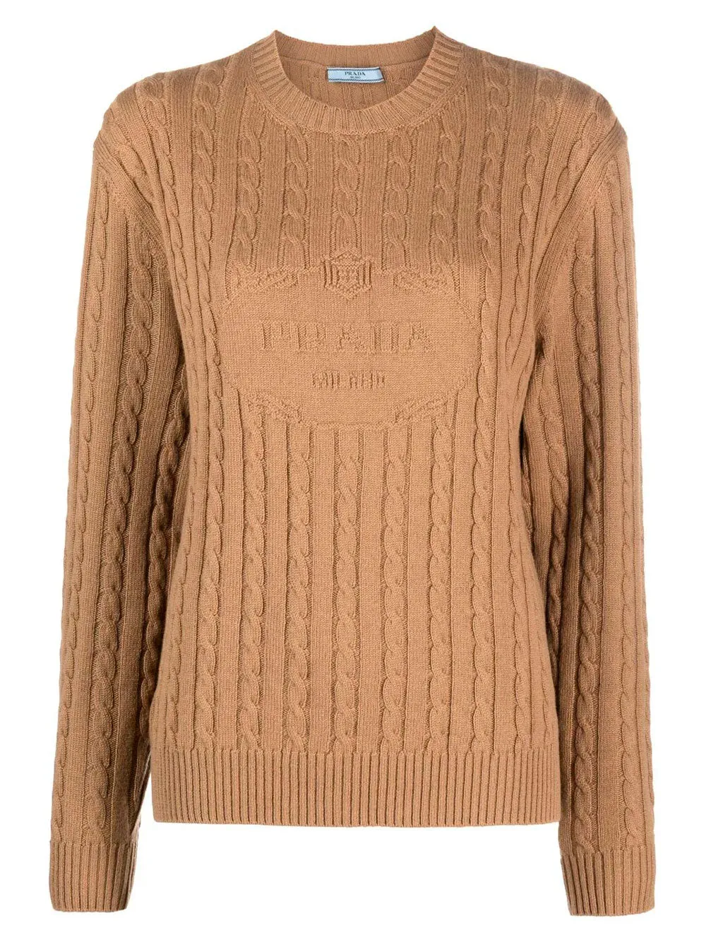 Intarsia-knit logo jumper