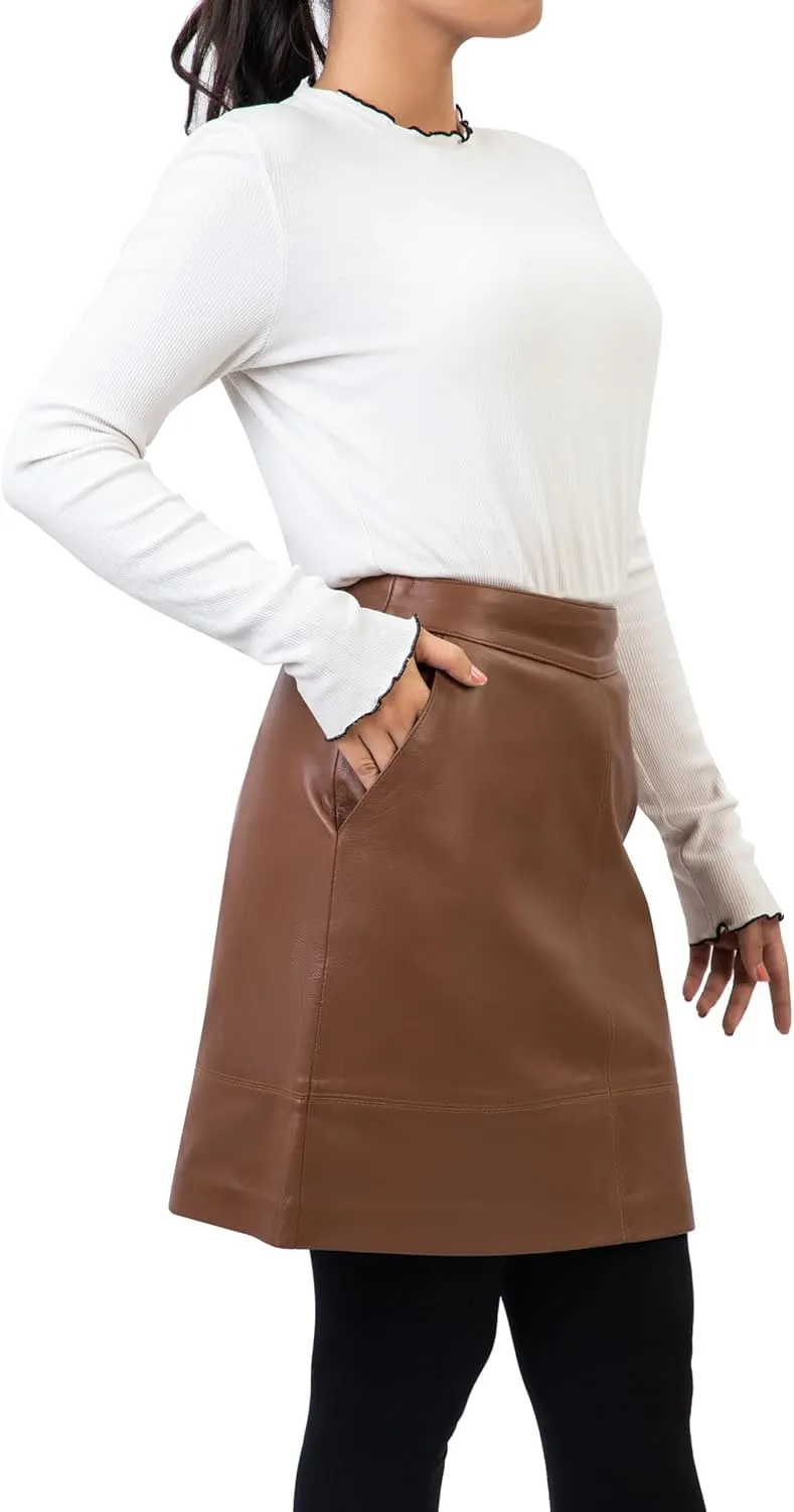 Jild Leather Skirts for Women High Waisted Skirt Mini Skirts for Women