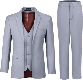 JPF Boy's Formal Suit Set Slim Fit Kids Tuxedo Suits for Wedding Teen Toddler Boy Dress Suit Outfit