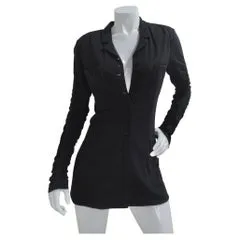 Karl Lagerfeld Black Shirt Dress circa 1990's
