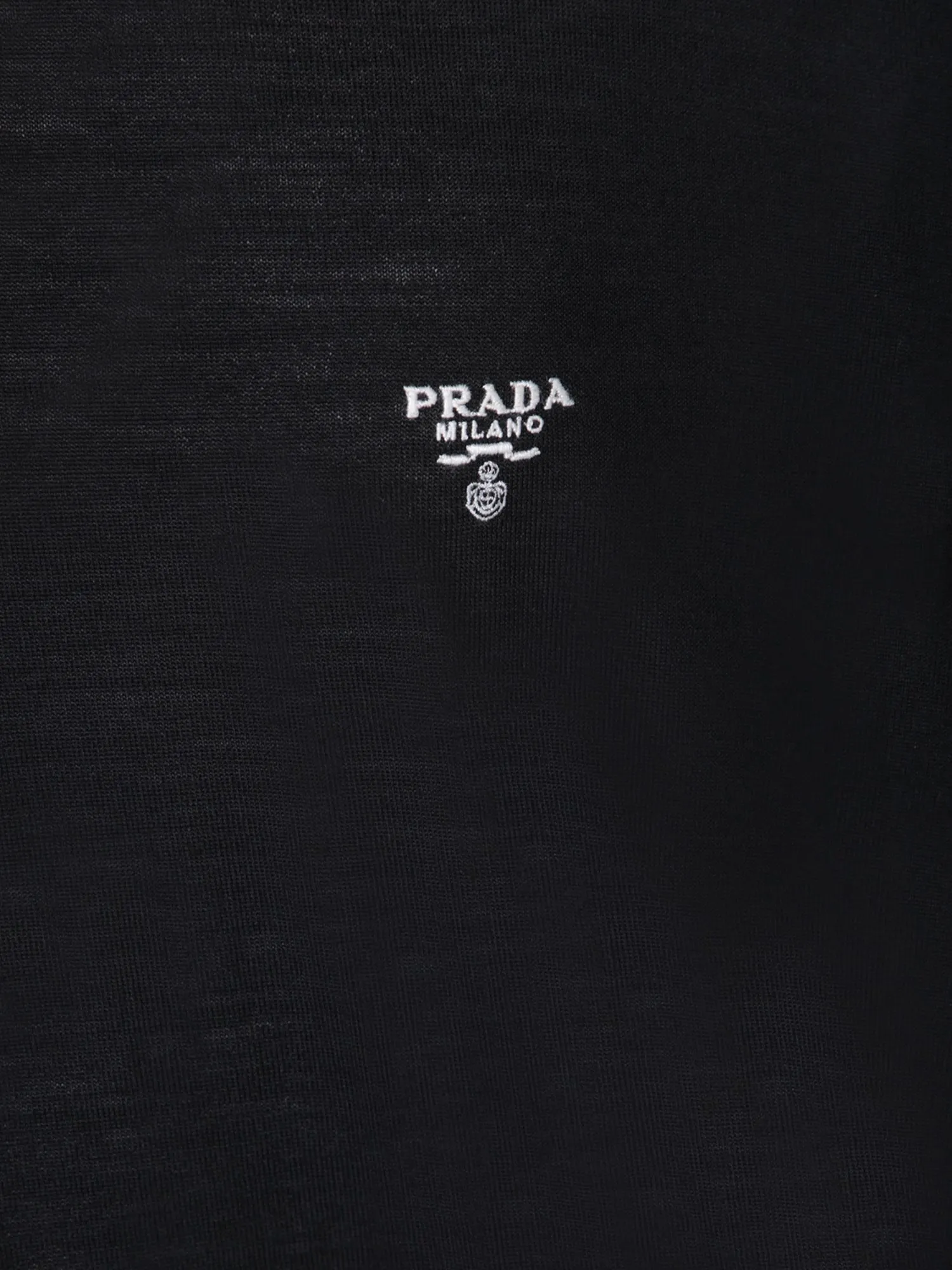 Lettering logo black pullover