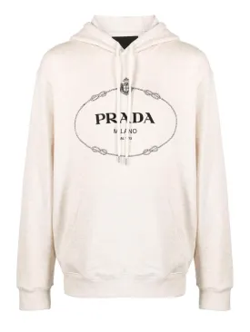 Logo cotton hoodie