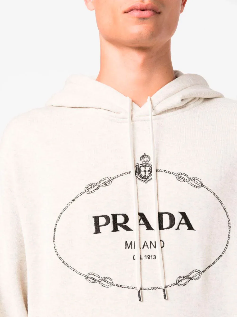 Logo cotton hoodie