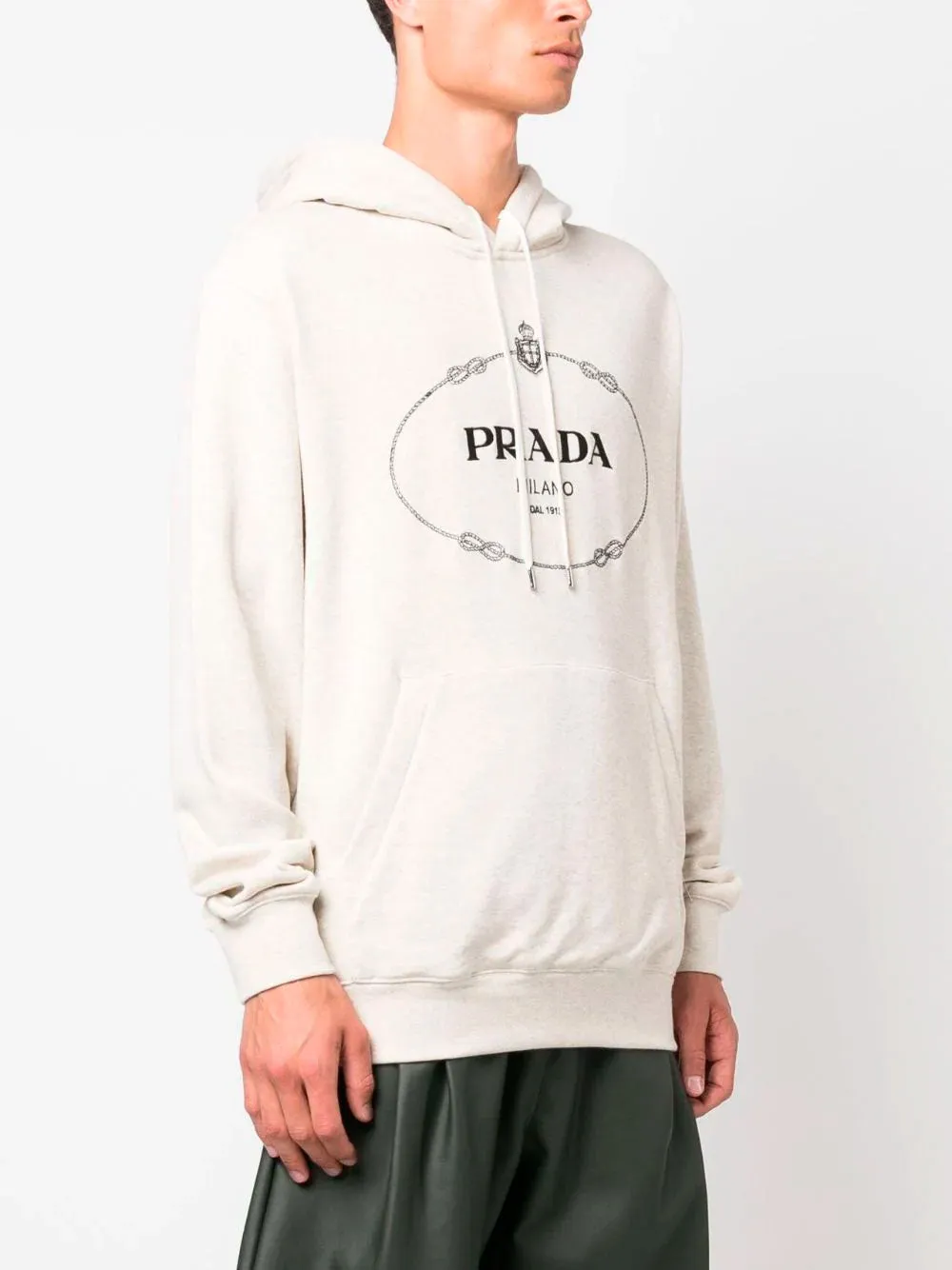 Logo cotton hoodie