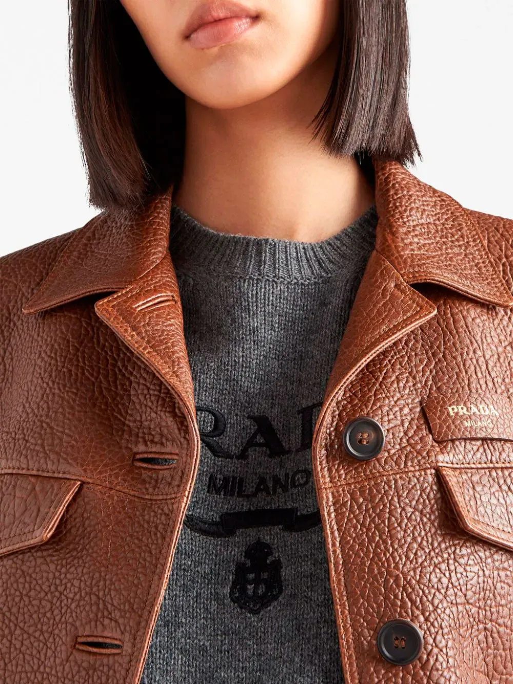 Logo-embroidered knit jumper