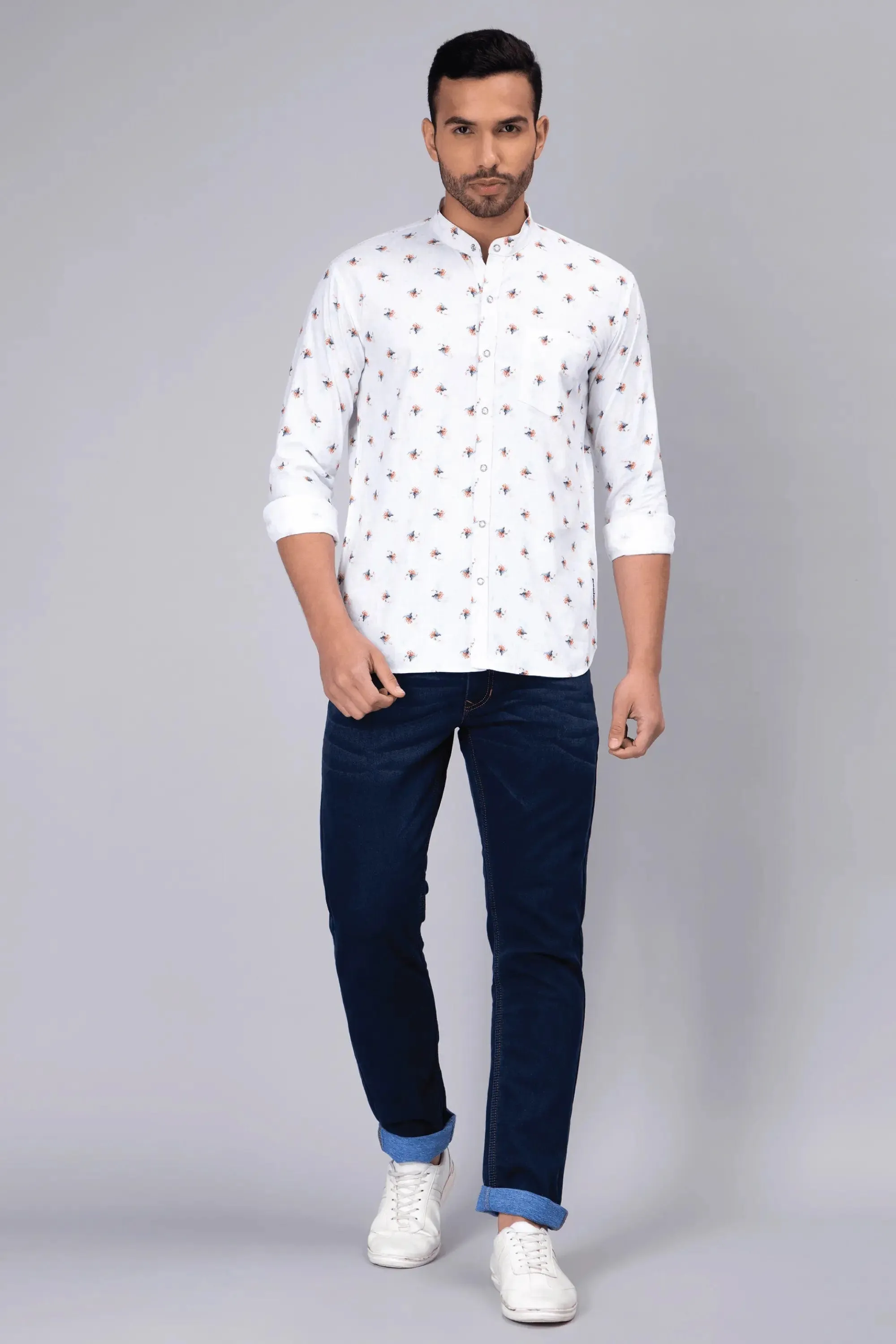 Men's Slim Fit Dark Blue Stretchable Denim Jeans