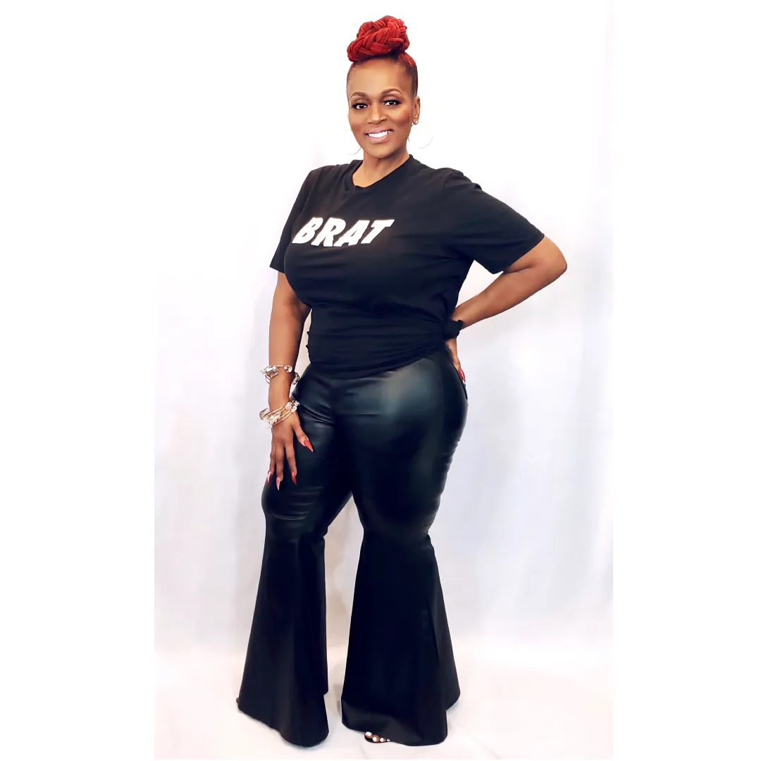 "ROCK THE BELLS" EXTREME FLARE PANTS (Plus Size)