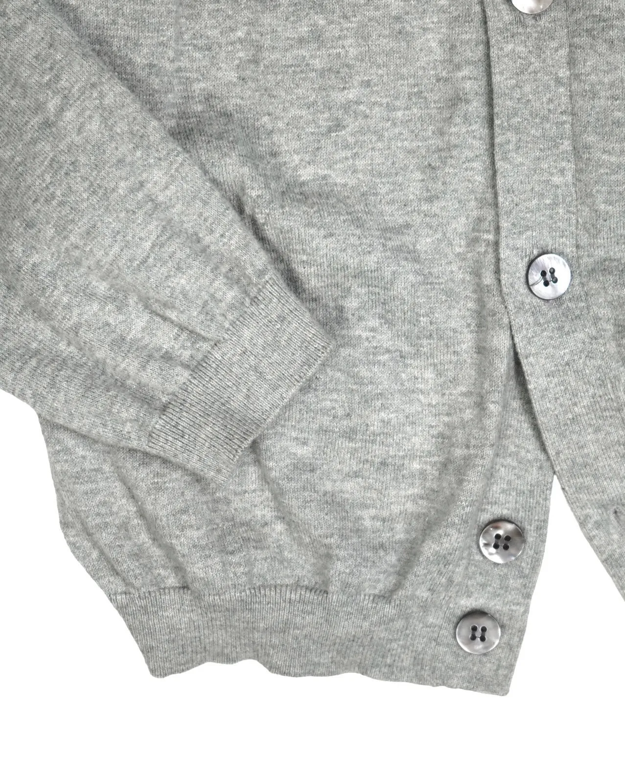 Suitsupply - Grey Merino Wool Cardigan M
