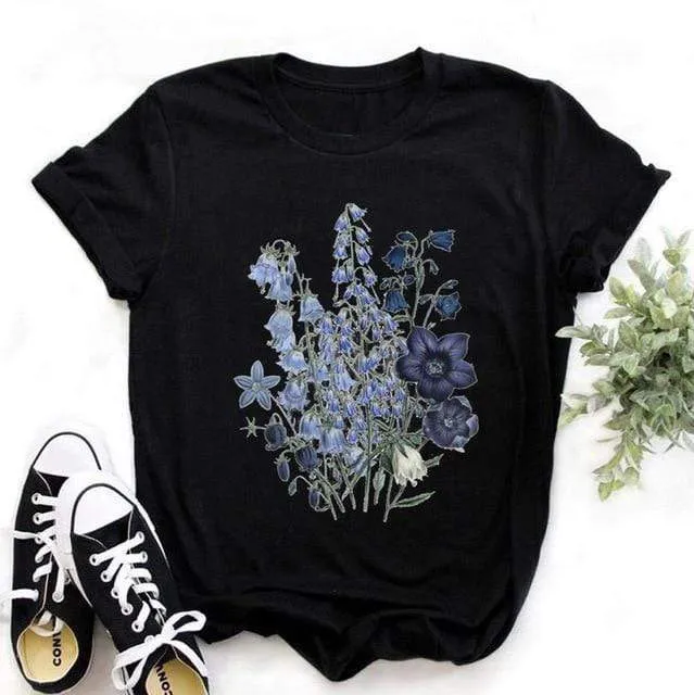 Tees Women T Shirt Print Letter T-shirt Casual White Black Pink
