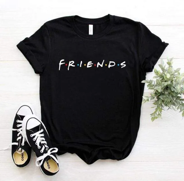 Tees Women T Shirt Print Letter T-shirt Casual White Black Pink
