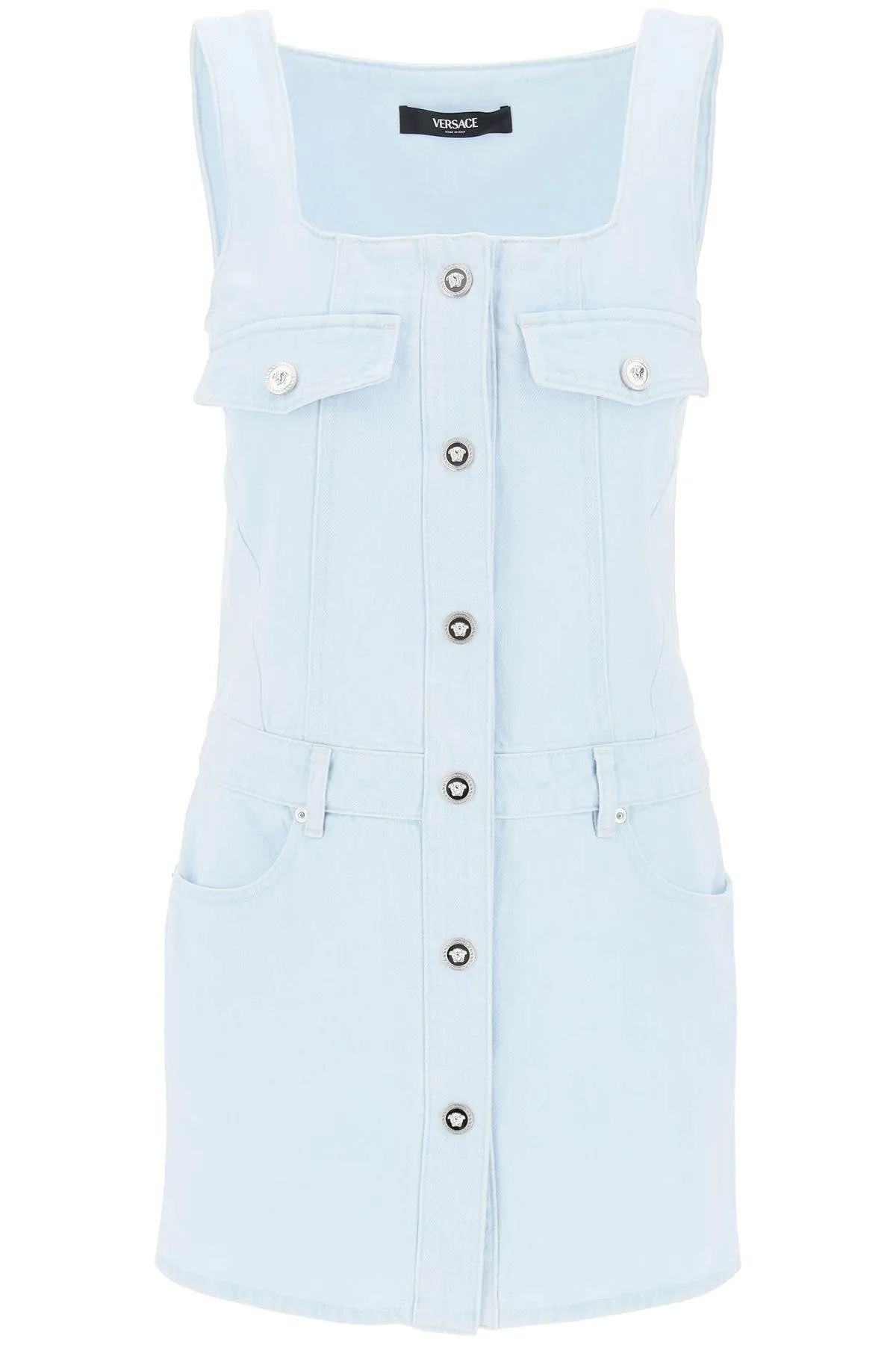 Versace "Medusa Mini Denim Dress