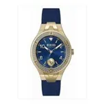 Versus Versace Vittoria Crystal Leather Watch