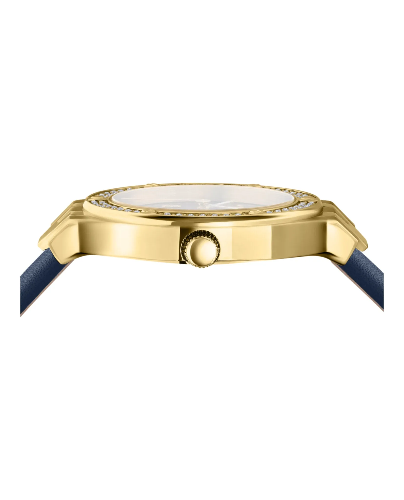 Versus Versace Vittoria Crystal Leather Watch