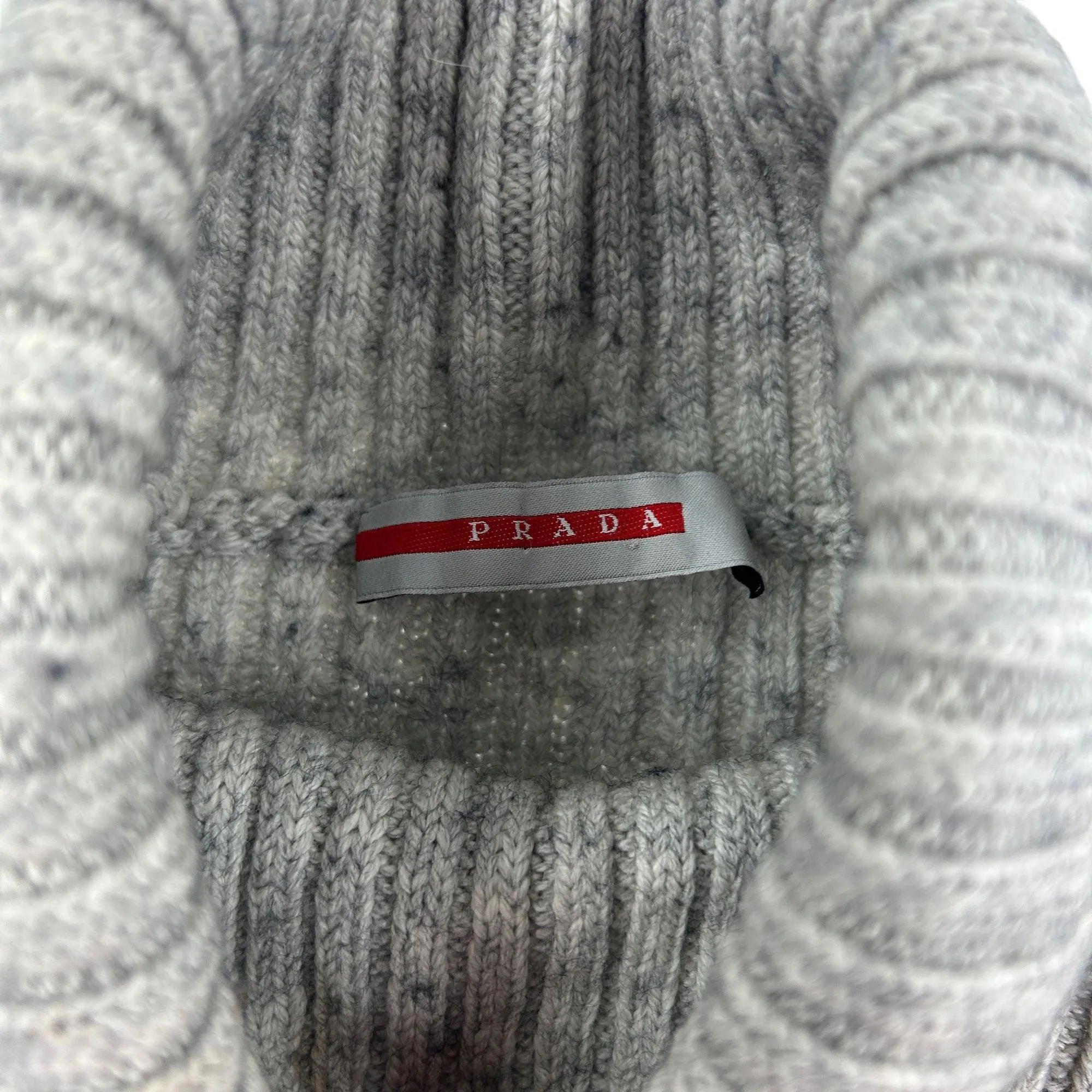 Vintage Prada Ribbed Turtleneck Knit Jumper Woman's Size S