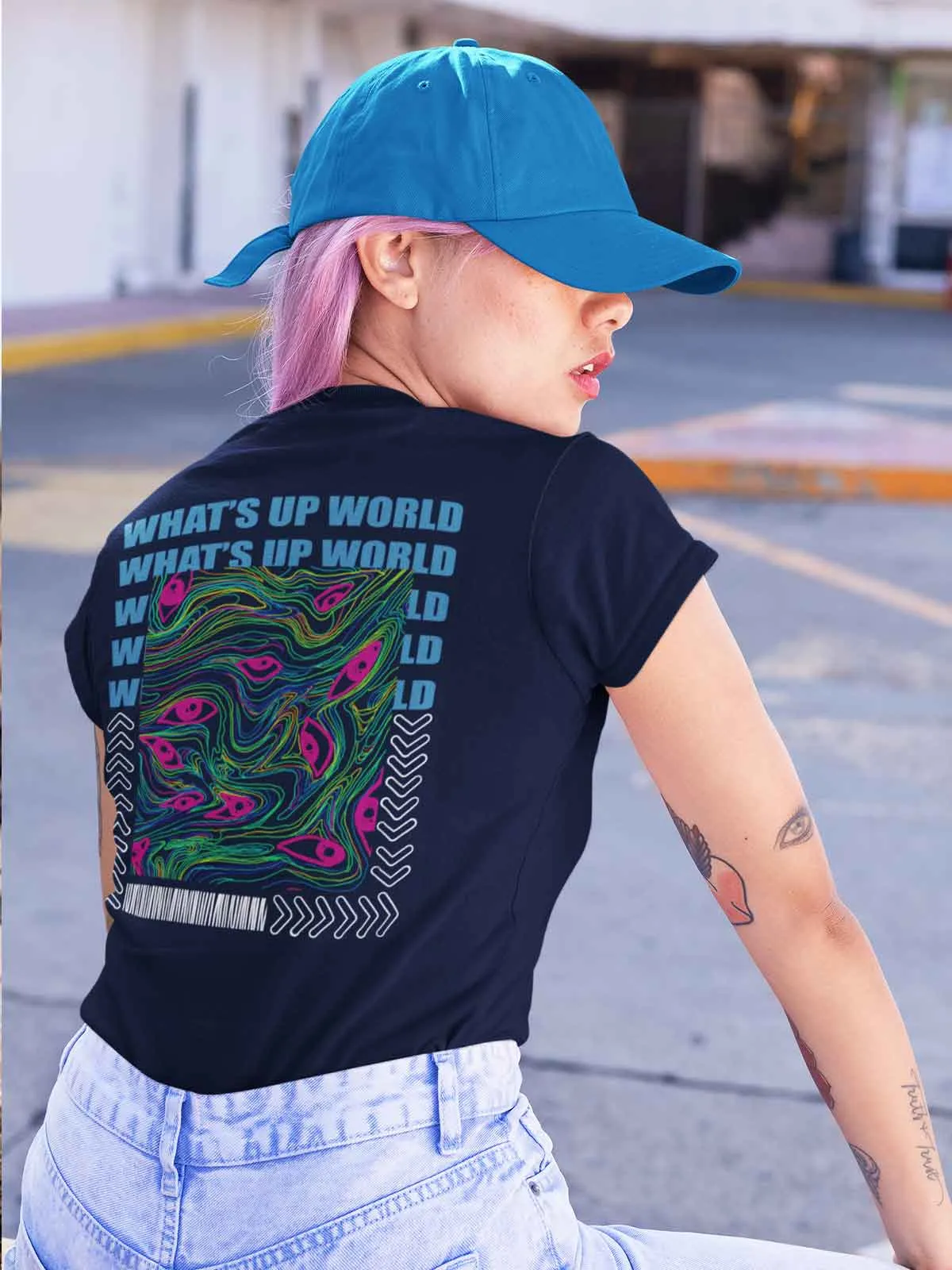 What’s up World? | Backprint T shirt