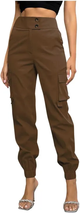 Womens Lightweight Hiking Cargo Pants Outdoor Quick Dry Casual Travel Sweatpants Joggers with Pockets
