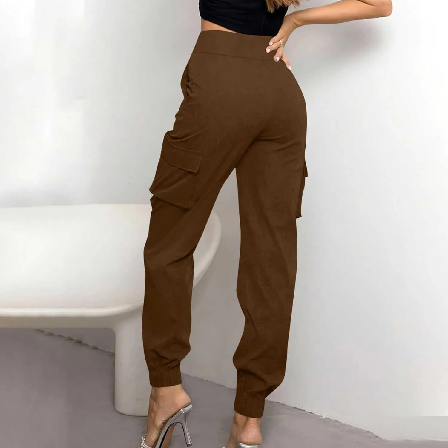 Womens Lightweight Hiking Cargo Pants Outdoor Quick Dry Casual Travel Sweatpants Joggers with Pockets