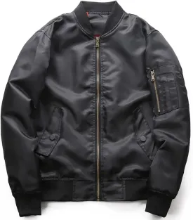 XIAXOGOOL Mens Bomber Jackets Lightweight Waterproof Flight Jacket Casual Softshell Fall Varsity Jacket Coat Windbreaker